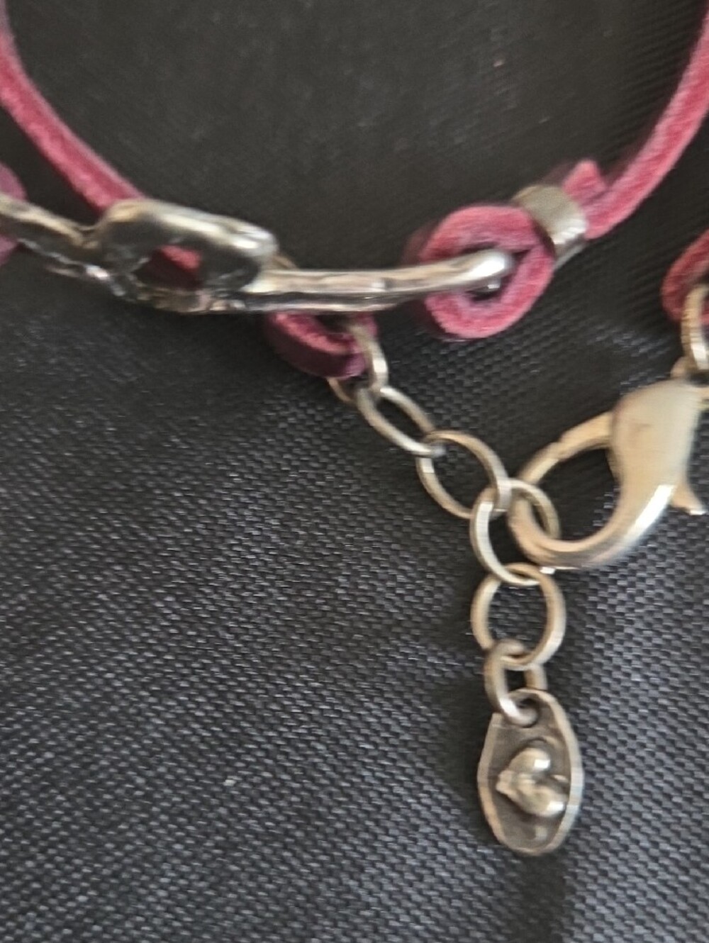 Island Cowgirl Purple Leather Wrap Bracelet Cross Charm - Picture 5 of 7